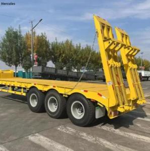 Wholesale vehicle graphics: 3 Axle Low Flat Semi Trailer