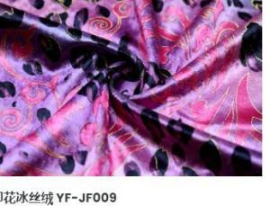 Wholesale velvet fabric for sofa: Printed Ice Velvet YF-JF009