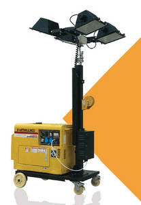 Wholesale 20ft trailer: 6m Height Mobile Lighting Tower with 4pcs 500w Lights