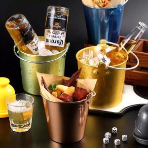 Wholesale beverage cooler: Sell Galvanized Iron Metal Ice Bucket Champagne Beverage Tubs