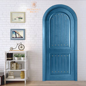 Whole Interior Wood Door Manufacturers Honmax Modern Mediterranean Style Interior Solid Wood Arch Door