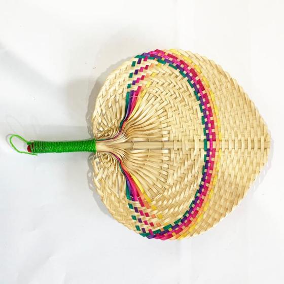 Patterned Palm Leaf Woven Fan Manufactured in Vietnam HP - OTH024(id ...