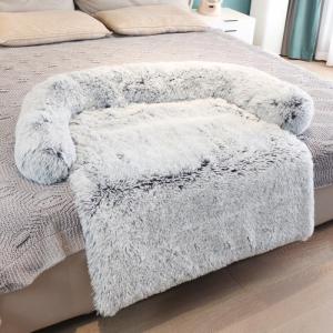 Wholesale raised flooring systems: Dog Sofa Bed Cover Calming Plush Mat Removable PET Blanket Mattress Cat Beds Warm Sleep Cu