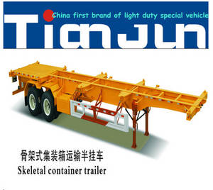 Wholesale s: 20ft/40ft Skeletal Container Shipping Semi Trailer