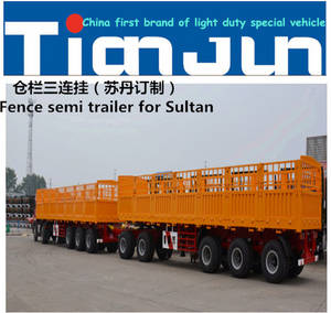 Wholesale horse trailer: Bulk Cargo / Cattle / Horse Truck Semi Trailer Livestock Transport