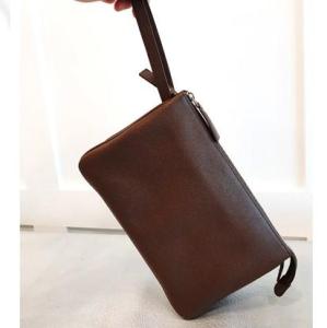 Wholesale men's wallet: Men Clutch Bag with Strap Premium Natural Cowhide Wristlet Bag  Fashion Hand Bag