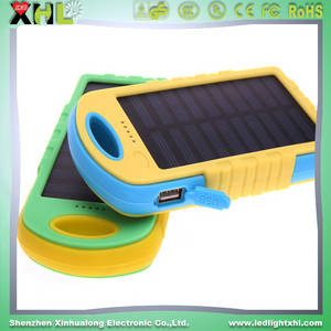 Wholesale solar bank charger: Solar Power Bank with LED Light