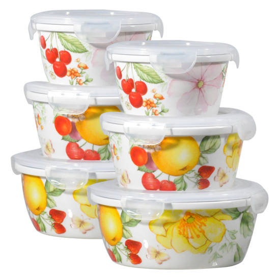 Etude Porcelain Food Container Id, White Porcelain Food Storage Containers