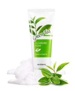 Wholesale green tea: Verobene Green Tea Cleansing Foam 150 Ml Korean Skincare