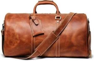 Wholesale leather goods making machine: Leather Travel Bag