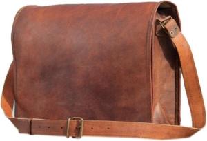 Wholesale bike accessories: Leather Vintage Rustic Cross Body Bag