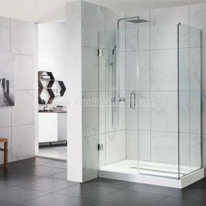 Wholesale hinged wall to glass: Frameless Hinged Shower Door