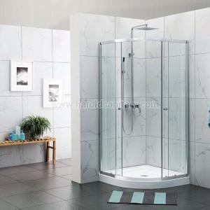 Wholesale bathroom cabin: Framed Round Shower Cabins with Double Sliding Doors