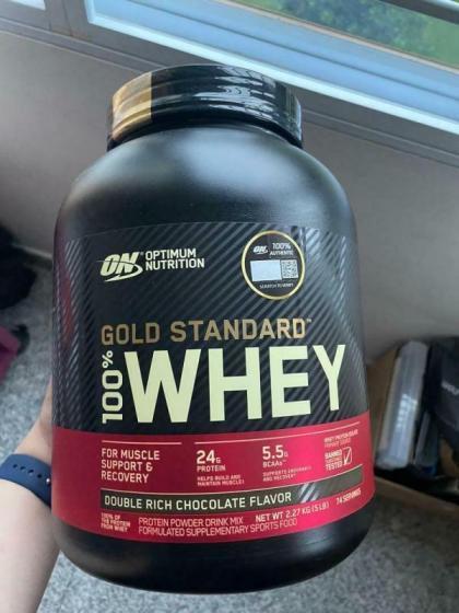 Optimum Nutrition Gold Standard 100% Whey Protein Double Rich Chocolate ...