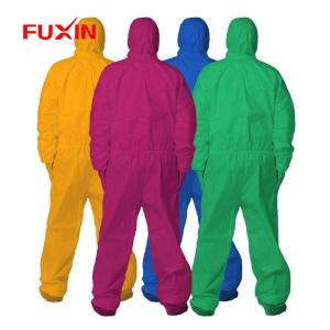 Wholesale comfortable wearable: Disposable Coverall Non Woven PP/PP+PE/SMS/Microporous Protective Coveralls