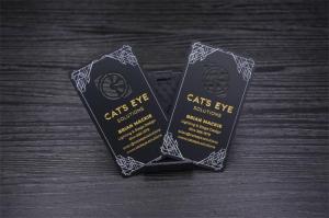 Wholesale black gold plating: Black Matte Metal Card