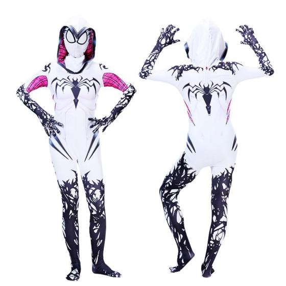 Gwen Female Spider Man Bodysuit Parallel Universe Costume Gwen Spider