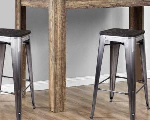 Wholesale wood leg table: Square Bar Table and Chairs