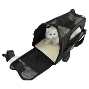 Wholesale luggage fabric: 35 Lbs 20 Lbs 25 Lbs Fabric PET Carrier Travel Bag Ventilated Thicker Bottom Support 17 Long X 9.5 H
