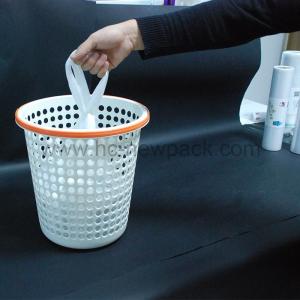 Wholesale garbage can: HDPE/LDPE Star-sealed Bag with Handle