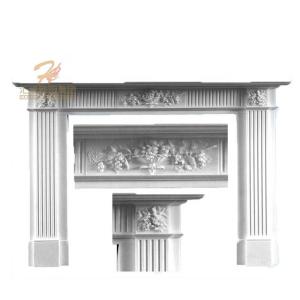 Wholesale western sculpture: Custom Wholesale Low Price Marble Stone Fireplace