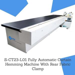 Wholesale curtain fabric: Fully Automatic Curtain Hemming Machine with Rear Fabric Clamp