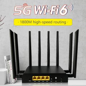 Wholesale wifi cpe: OEM MTK7621 WIFI6 Router with M.2 Slot 1800Mbps Wireless 5G CPE Modem Router with External Antennas
