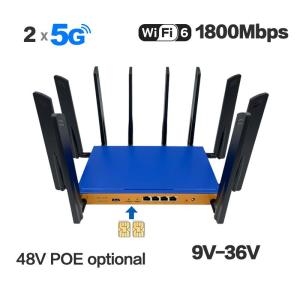 Wholesale internet interface: Dual 5G Modem Router with Dual SIM Card Router with M.2 Slot RM520N-GL WIFI6 1800Mbps 5G 4G Router