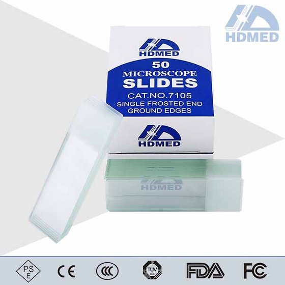 HDMED Microscope Slide 7105,Single Frosted End Slides with Marked End(id:10032364). Buy China ...