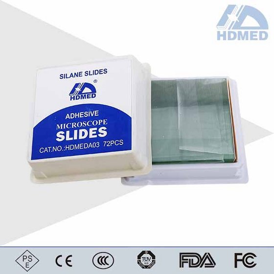 HDMED Adhesion Polysine Slide,Color Frosted Slides,Coated Microscope ...