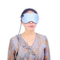 Wholesale heat sleep pad: Silk Material Electric Heated Eye Mask USB 5V Input Power for Sleep ODM OEM