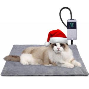 Wholesale h frame: PET Heating Pad for Dog Cat Temperature Adjustable Heated Cat Mat House Bed Warmer with Timer Chew R