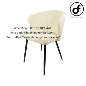 Wholesale dining: Soft Back White Velvet Dining Chair
