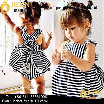  white and Black Strip Children Clothing Sets Hot Sale Baby 2 Pieces Clothes Outfits image