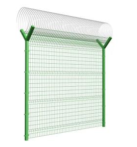 Wholesale wire wire mesh: Galvanized Welded Steel Iron 3D Curved Wire Mesh Fence