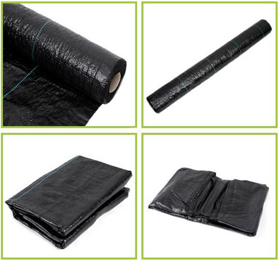 Black Woven Fabric Weed Mat Biodegradable Weed Mat For Ground