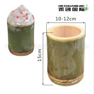 Wholesale wild food: Bamboo Tube 15cm in Height for Ice Cream