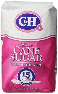 Wholesale cane: C&H Pure Cane Sugar Granulated White 4LB (Refined Icumsa 45 Sugars)