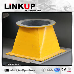 Wholesale customized sinter car: Round To Square Chromium Carbide Overlay Pipe Fitting for Cement, Mining, Coal, Sugar, Port