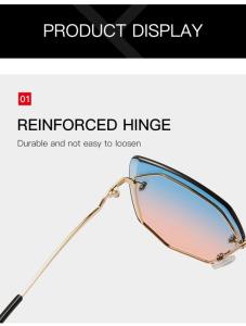 Wholesale sun glasses: Polygon Metal Frame Sunglasses Women Brand Designer Fashion Gradient Sun Glasses Female UV400 Vintag