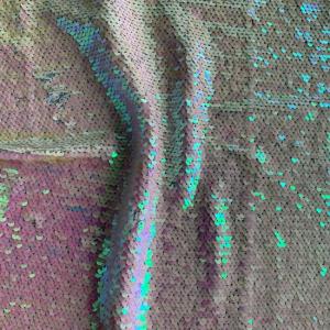 Wholesale embroidery: Full Width Multi-Color Fish-Scale Flakes Sequin Embroidery Lace Fabric