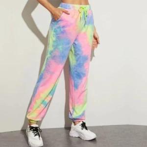 Wholesale new design women dress: New Style Autumn Hiphop Street Style Customized Unisex Tie Dye Pants Personalized Sweatpants