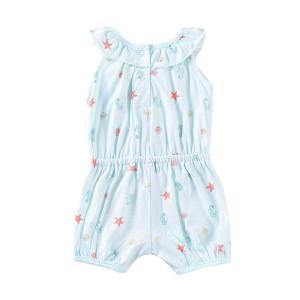 Wholesale infant: Sleeveless Pure Cotton Infant Apparel Boy Girl Cartoon Print Bodysuit Breathable Boutique Romper