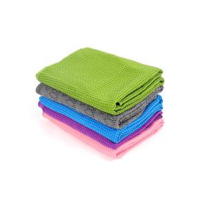 Wholesale magic towel: Eco-friendly Microfiber Private Label Machine Washable Yoga Towel with Grip Dots