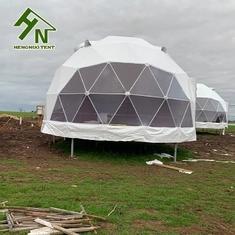 Wholesale pvc wooden door: Large Camping Home Backyard Geodesic Dome Tent Kits Glamping Garden House