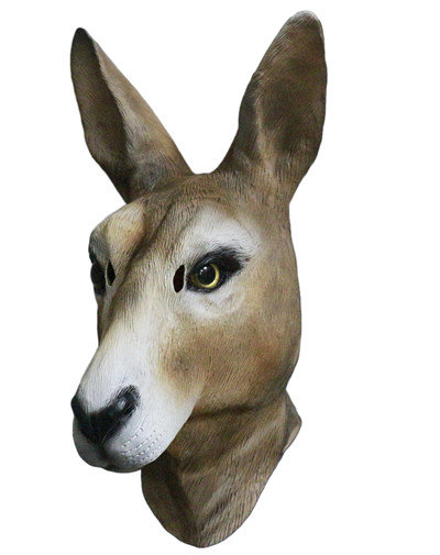 Latex Kangaroo Costume Realistic Animal Kangaroo Mask for Christmas ...