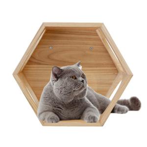 Wholesale wooden furniture: Wooden PET Wall Mounted Wooden Cat Bed Cat Furniture Shelves