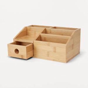Wholesale desktop storage box: Wooden Office Supplies of Desk Storage Box with Small Drawer