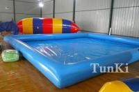 Inflatable PVC Water Continuous Aqua Amusement Pool 