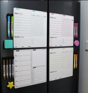 Wholesale make up brushes: Custom Behavior Chart Dry Erase Magnetic Chore Charts for Fridge Homeschool Supplies
